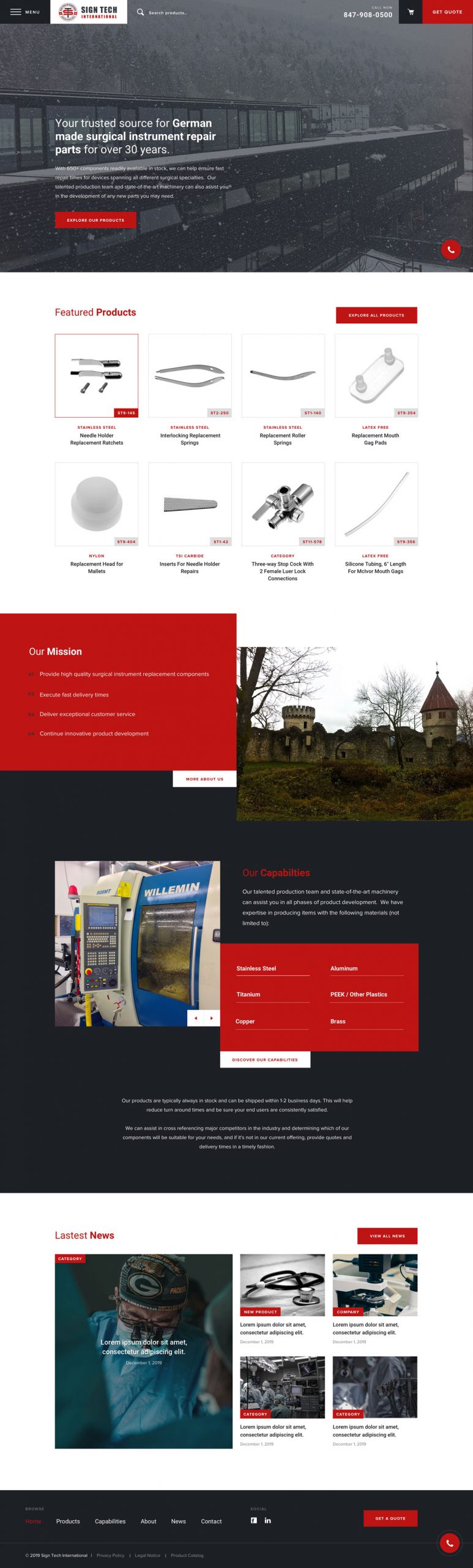 We worked with Sign Tech International to deliver a beautiful new site