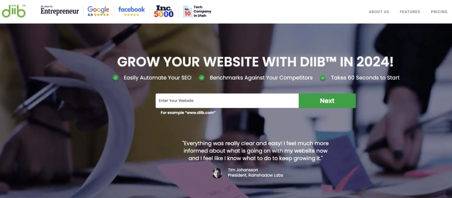 Diib Homepage